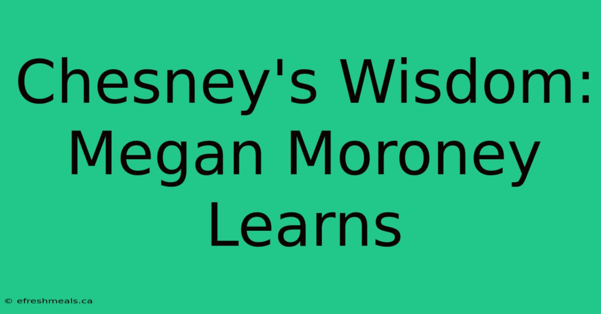 Chesney's Wisdom: Megan Moroney Learns