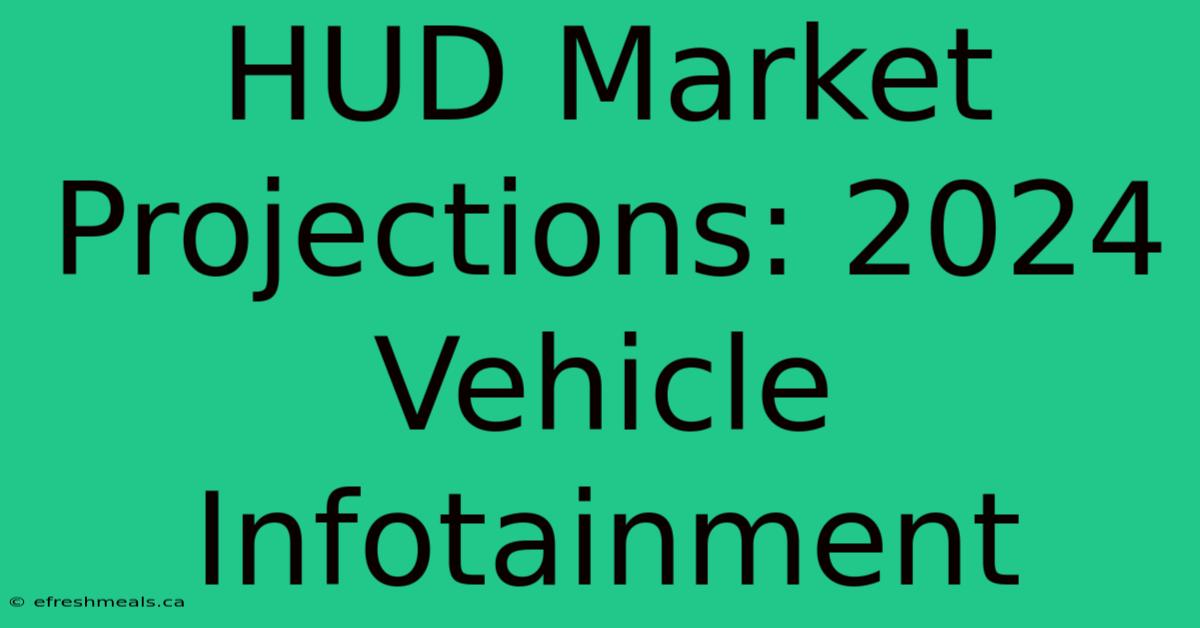 HUD Market Projections: 2024 Vehicle Infotainment