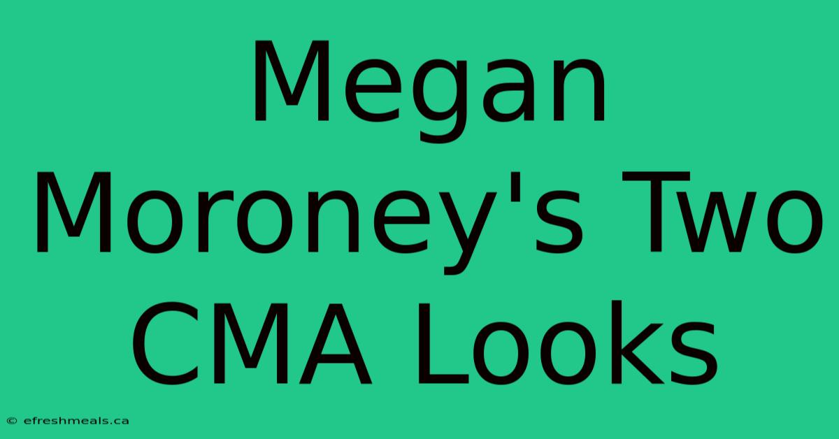 Megan Moroney's Two CMA Looks