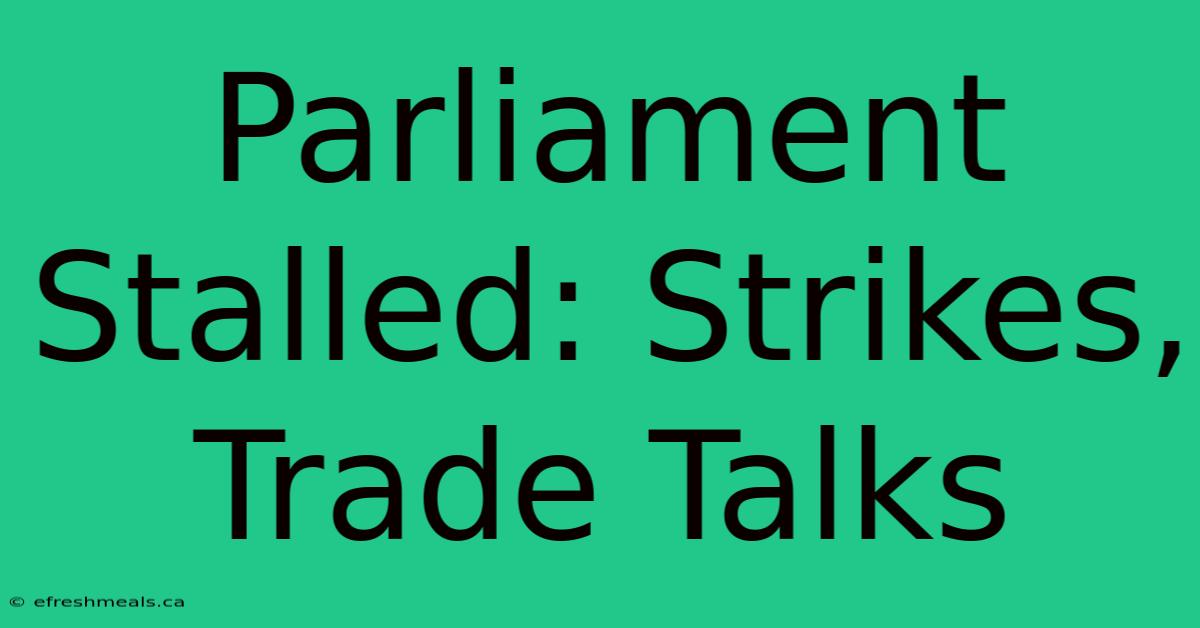 Parliament Stalled: Strikes, Trade Talks