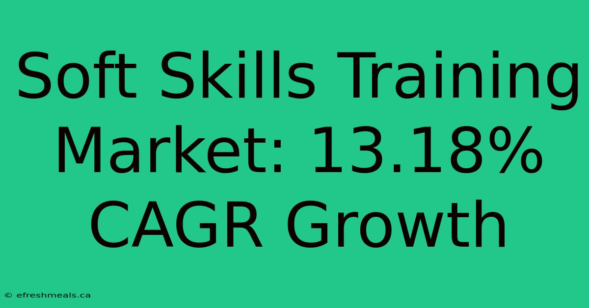 Soft Skills Training Market: 13.18% CAGR Growth