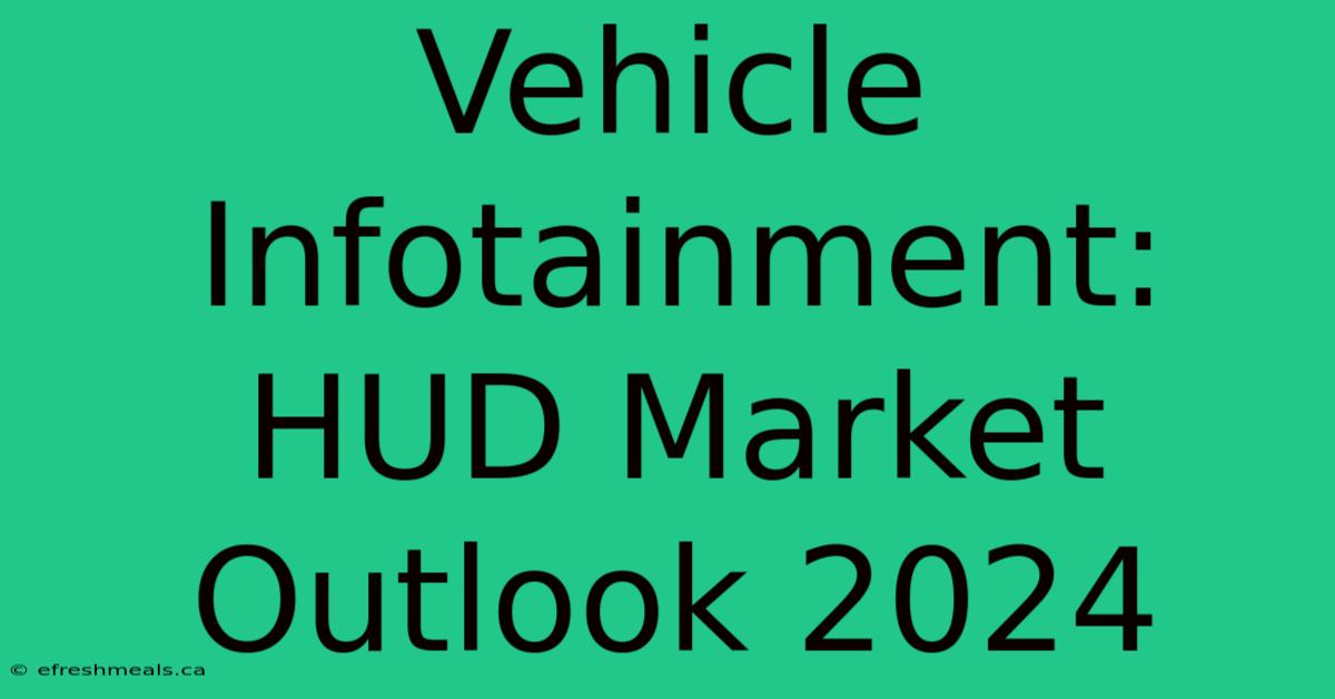 Vehicle Infotainment: HUD Market Outlook 2024